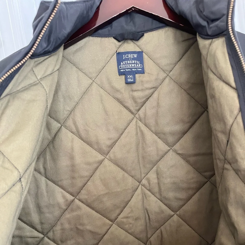 J.Crew Quilted Vest Navy Sz XXL‎